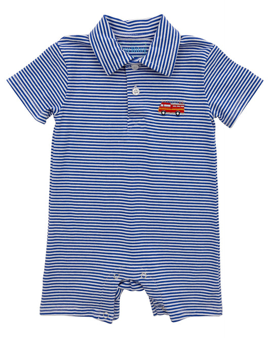 Firetruck Polo Romper