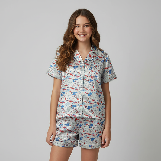 Satin Pajama Set, American Cowgirl