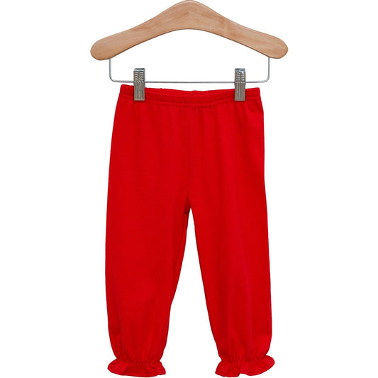 Ruffle Bloomer Pants, Red