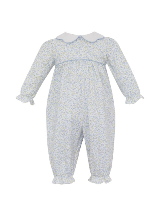 Caroline Romper, Tiny Blue Floral