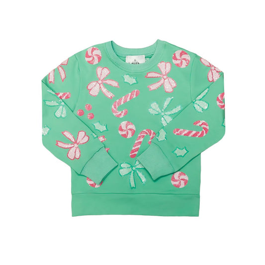 Candy Canes & Bows Sweatshirt