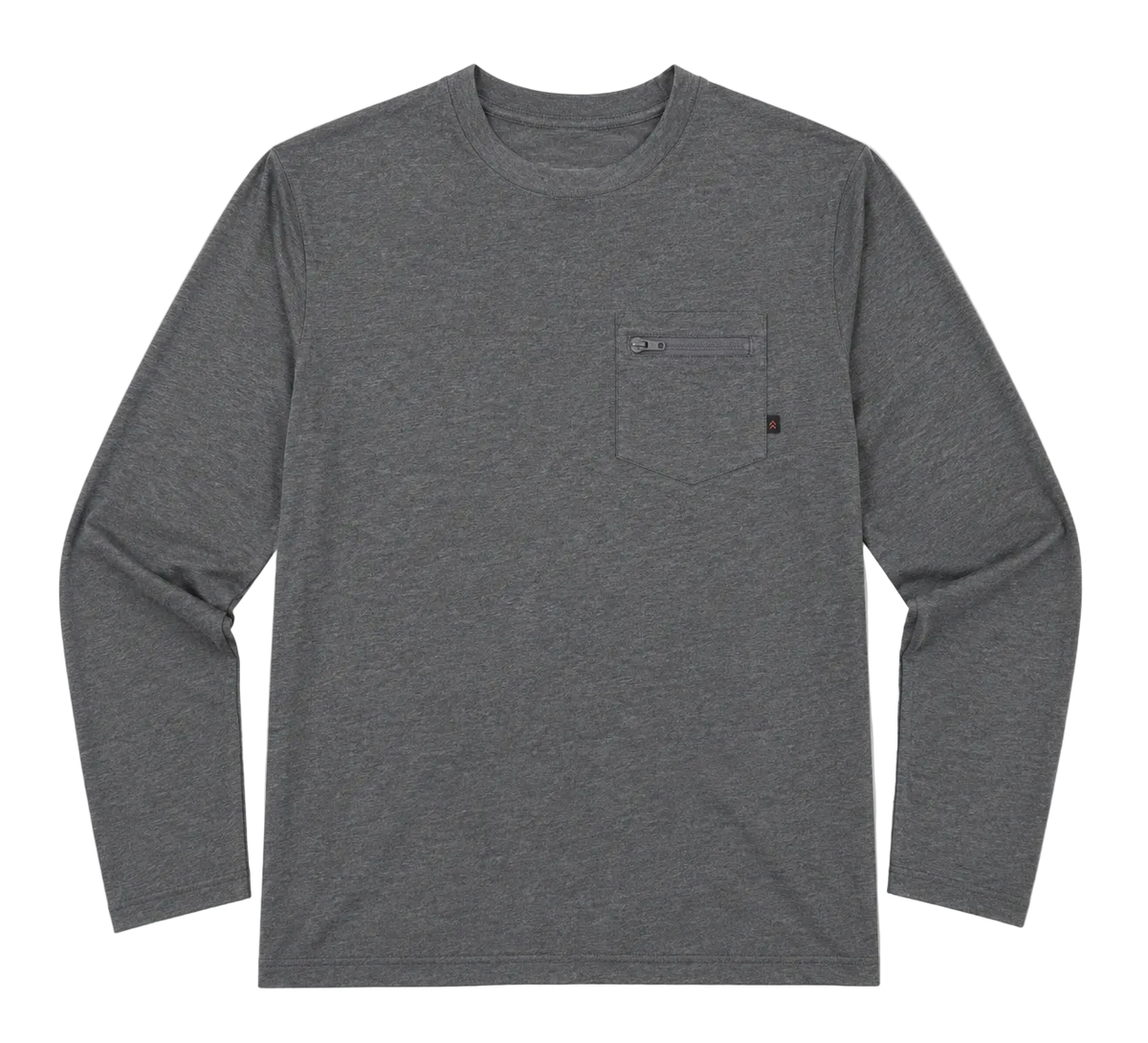 Mayfly Bamboo Long Sleeve Tee, Heather Grey