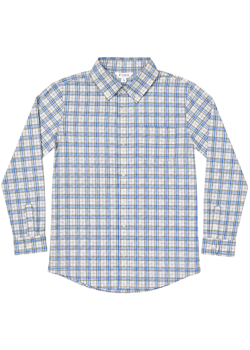 Pierfront Button Down, Royal Plaid