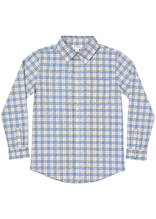 Pierfront Button Down, Royal Plaid