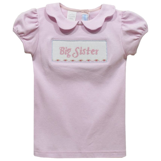 "Big Sister" Smocked Shirt