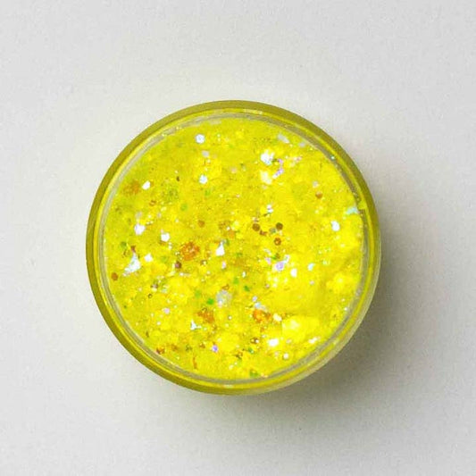 Galexie Glister Neon Yellow Glitter Gel