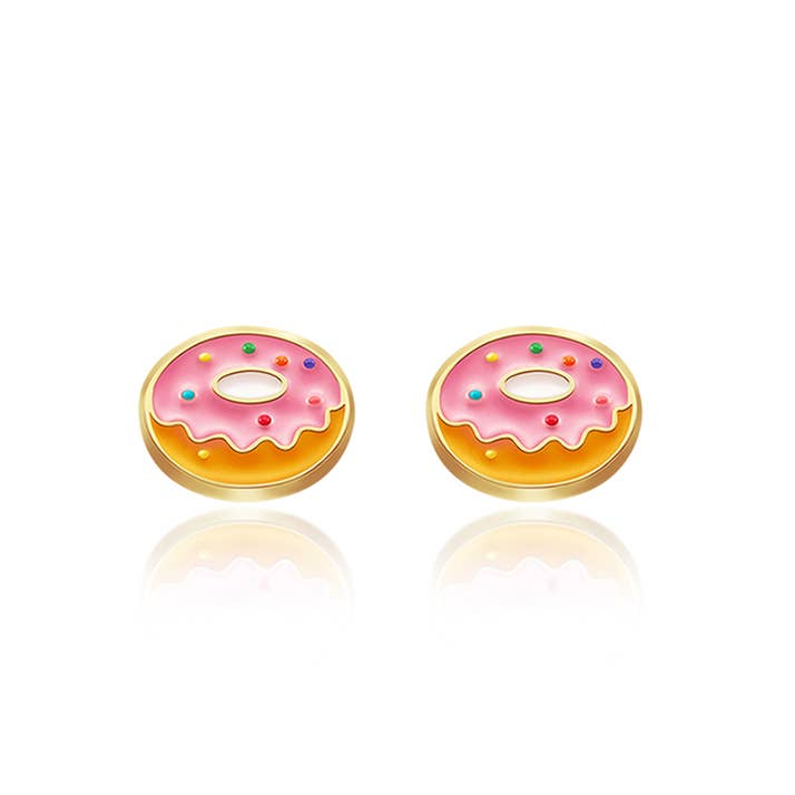 Very Berry Donut Stud Earrings