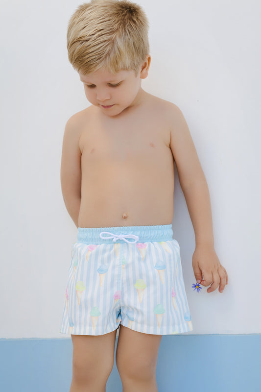 Ice-Cream Swim Trunks