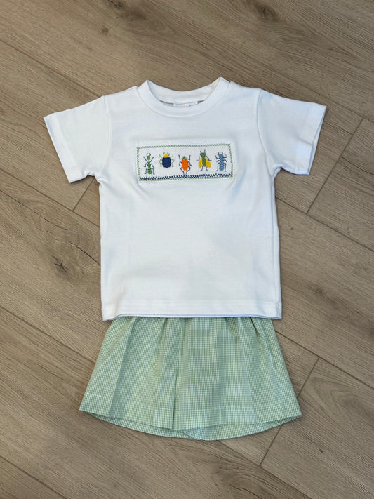 Insect Smocked Short Set