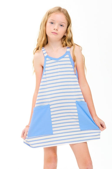 Striped Mini Romper Dress