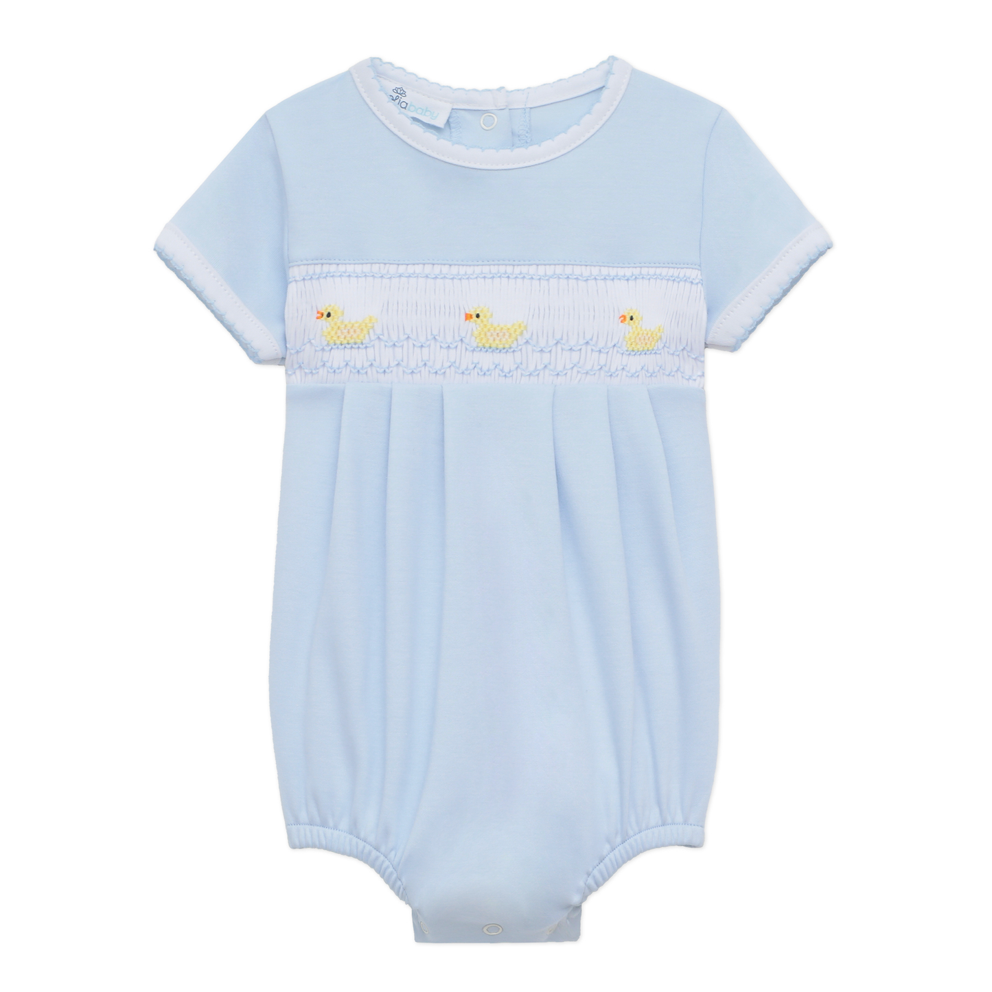 Little Ducklings Classics Smocked Bubble, Light Blue