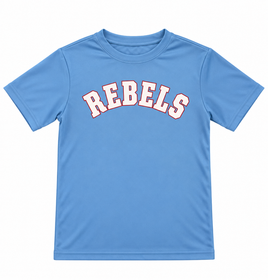 REBELS Powder Blue Performance Tee