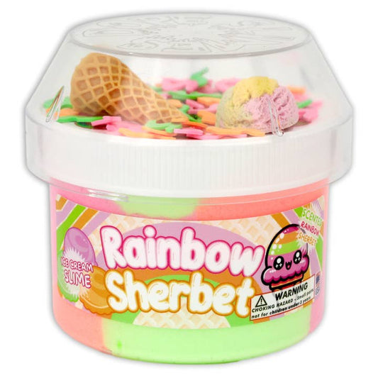 Rainbow Sherbet - Ice Cream Textured Slime