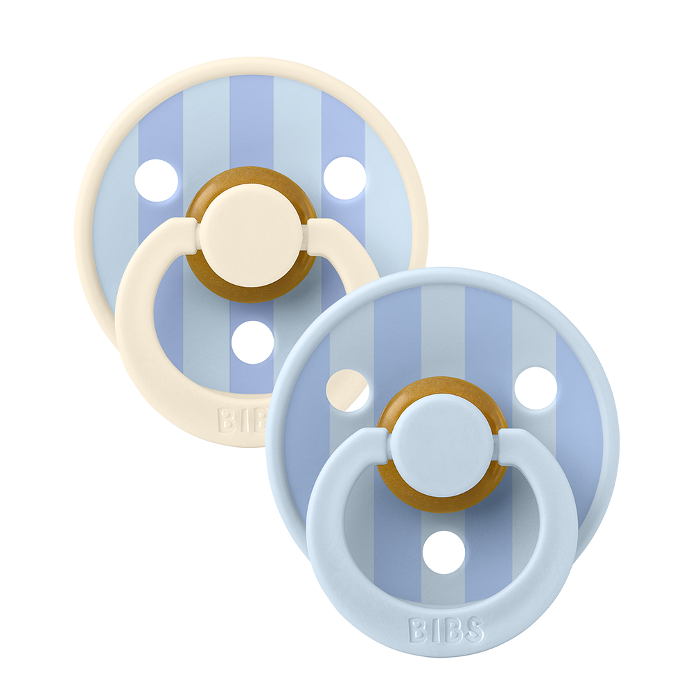 BIBS STUDIO Colour 2 Pack Block - Baby Blue/Dusty Blue Mix