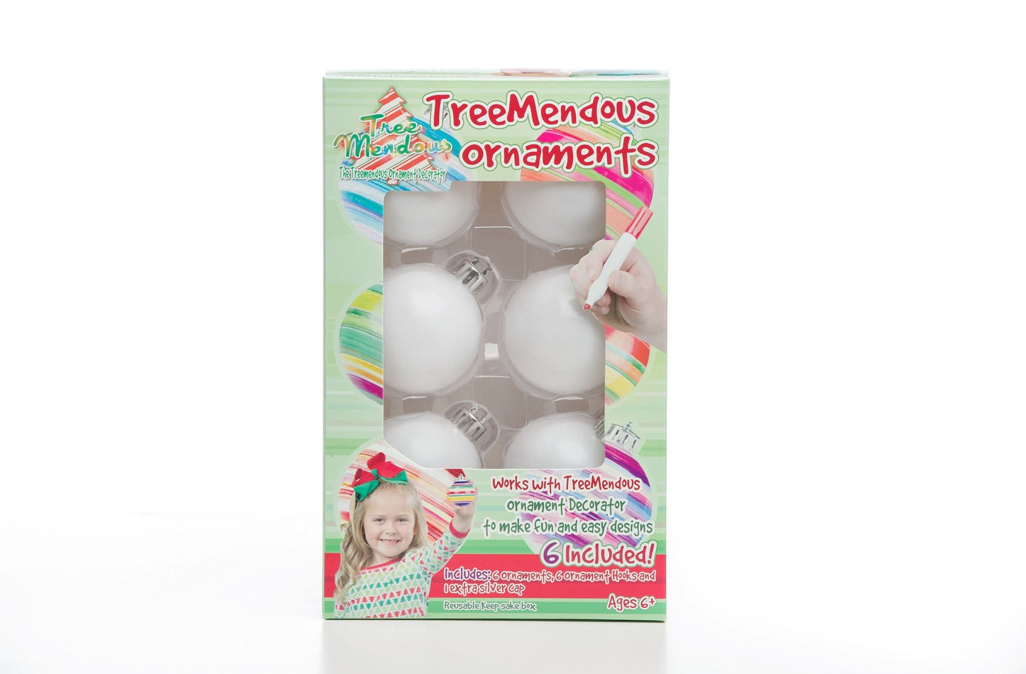 Treemendous 6 pack Ornaments