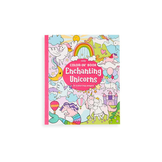 Color-in' Book: Enchanting Unicorns