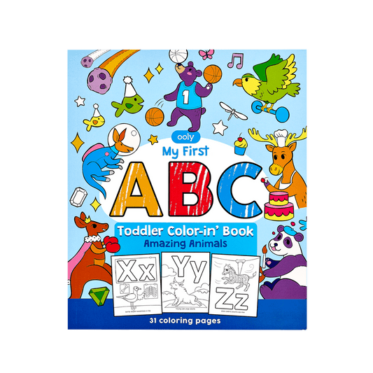 ABC Amazing Animals Toddler Coloring Book