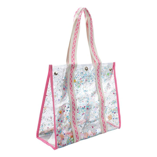 Confetti Clear Vinyl Tote