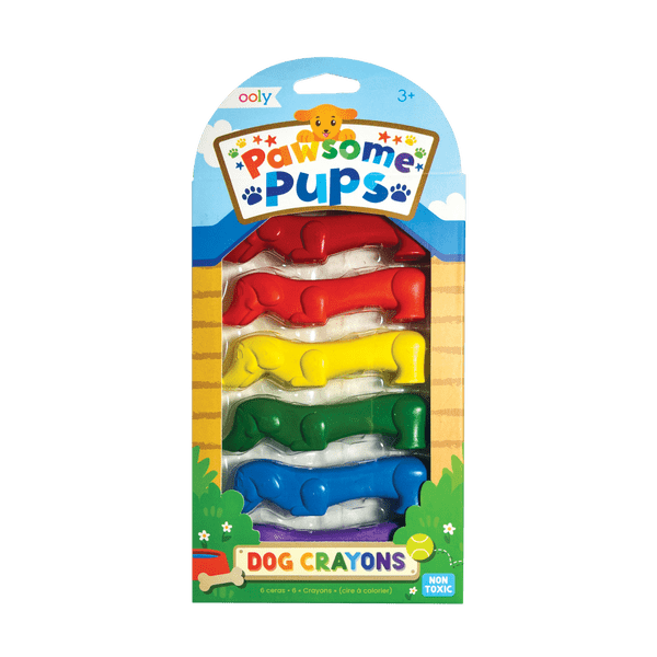 Pawsome Pups Dog Crayon - Set of 6