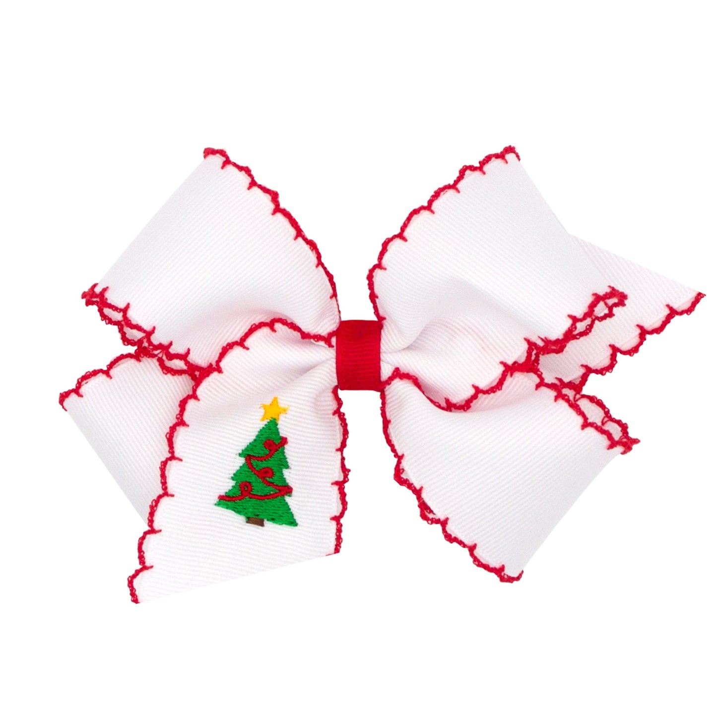 Christmas Tree Moonstitch Bow (2 Sizes)