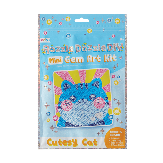 DIY Mini Gem Art Kit/Cutesy Cat