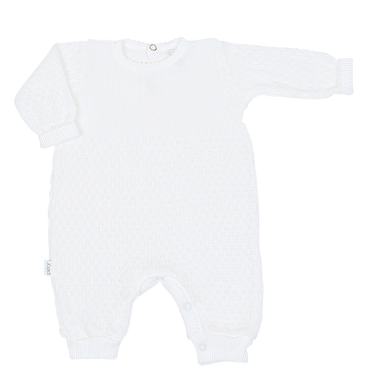 Long Sleeve Romper with White Trim by Paty