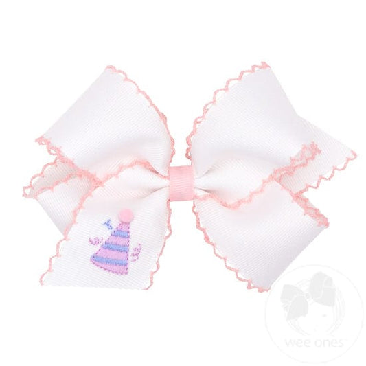 Embroidered Birthday Bow