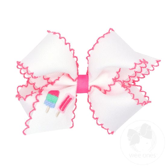Embroidered Summer Fun Bow