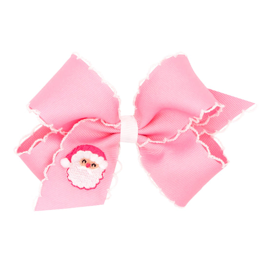 Pink Santa Moonstitch Bow (Multiple Sizes)