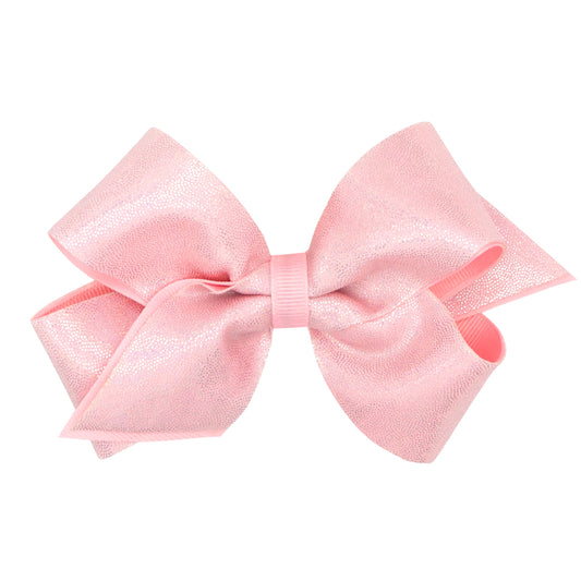 Medium Mirror Dot Hairbow, Pink