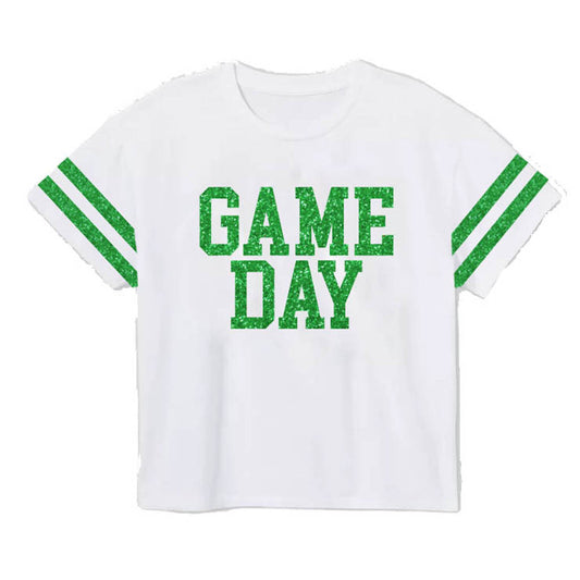 Boxy Game Day Shirt, Green
