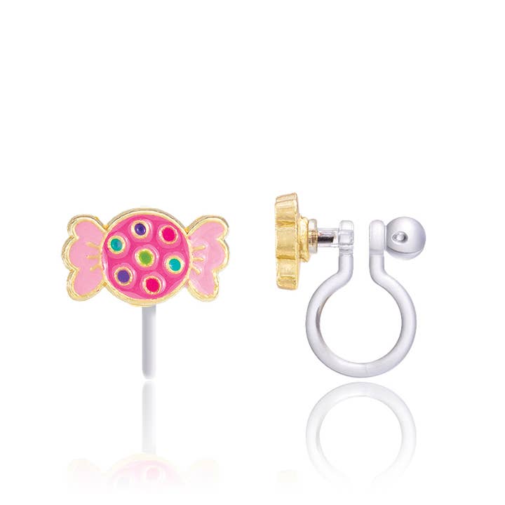 Retro Candy Clip On Earrings