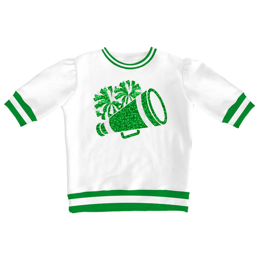 Sequin Megaphone Shirt, Green