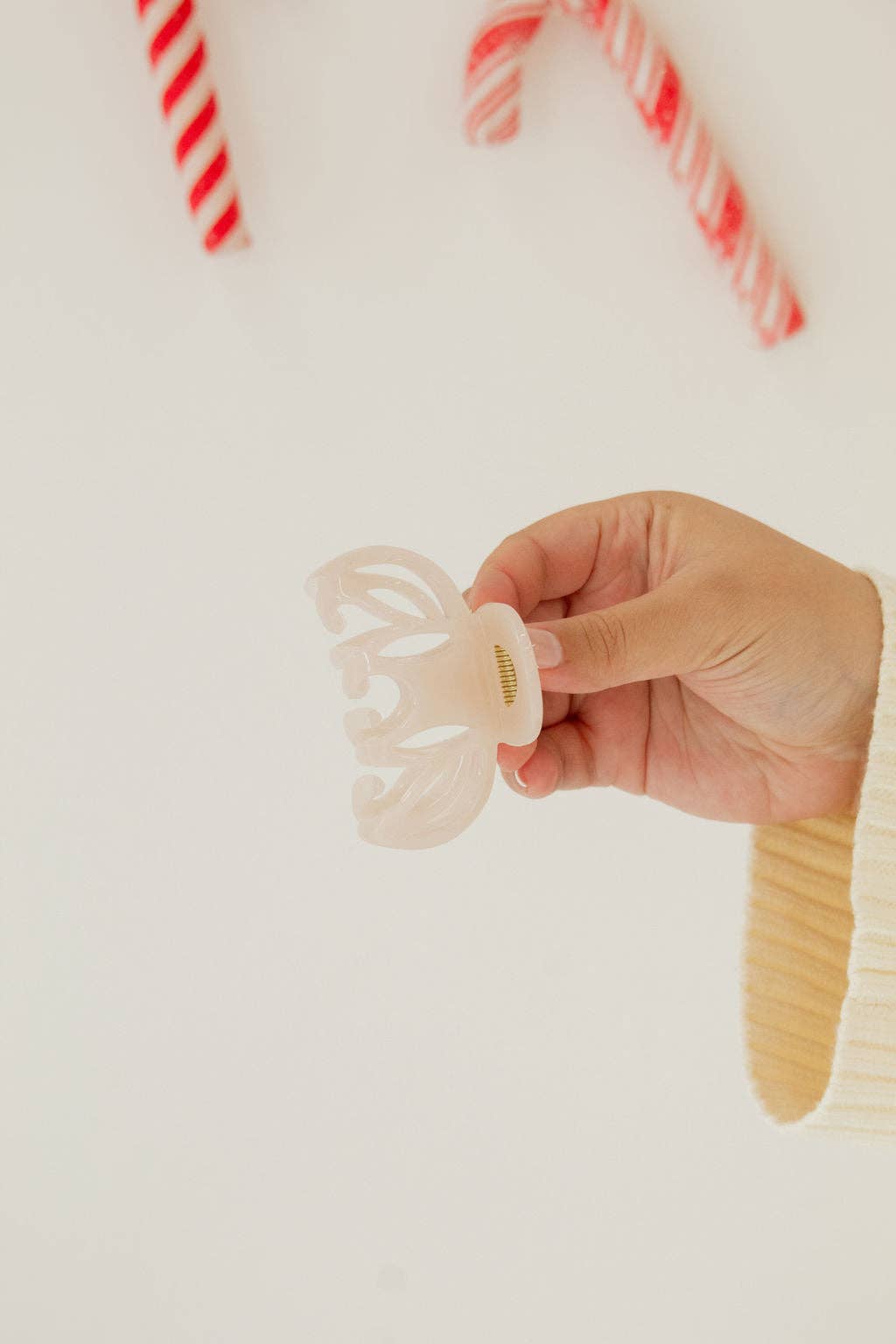 Hazy Pale Pink Claw Clip