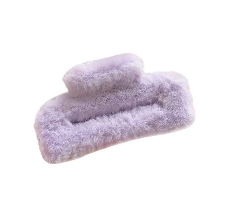 Furry Fuzzy Large Hair Claw Clip