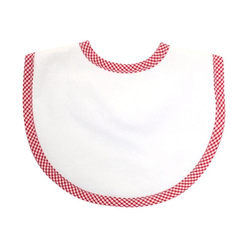 Red Check Basic Bib