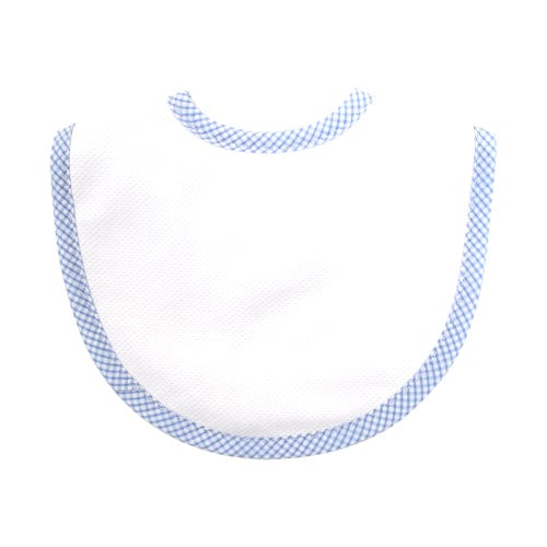 Blue Check Basic Bib