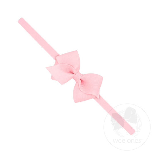 Wee Grosgrain Bow in Baby Band, 2 Color Options