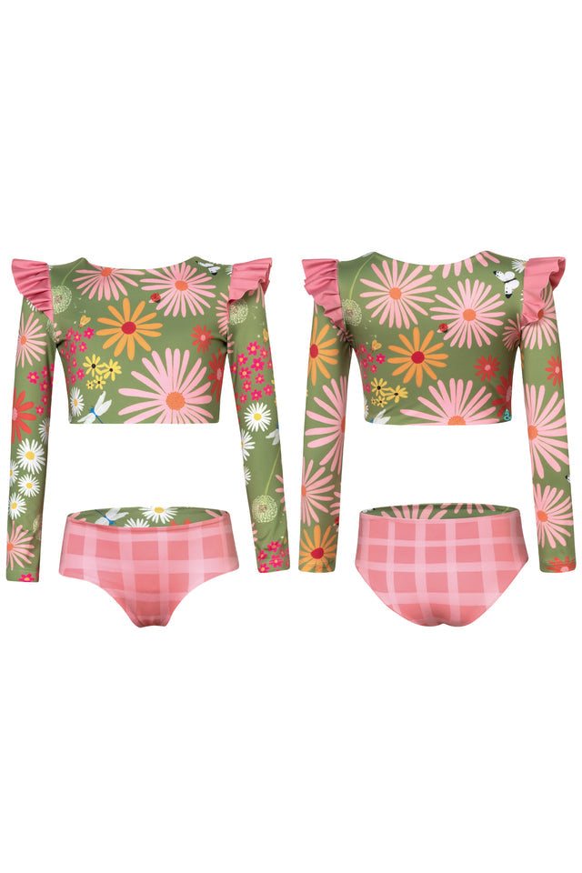 Wings Longsleeve Bikini - Garden Verde