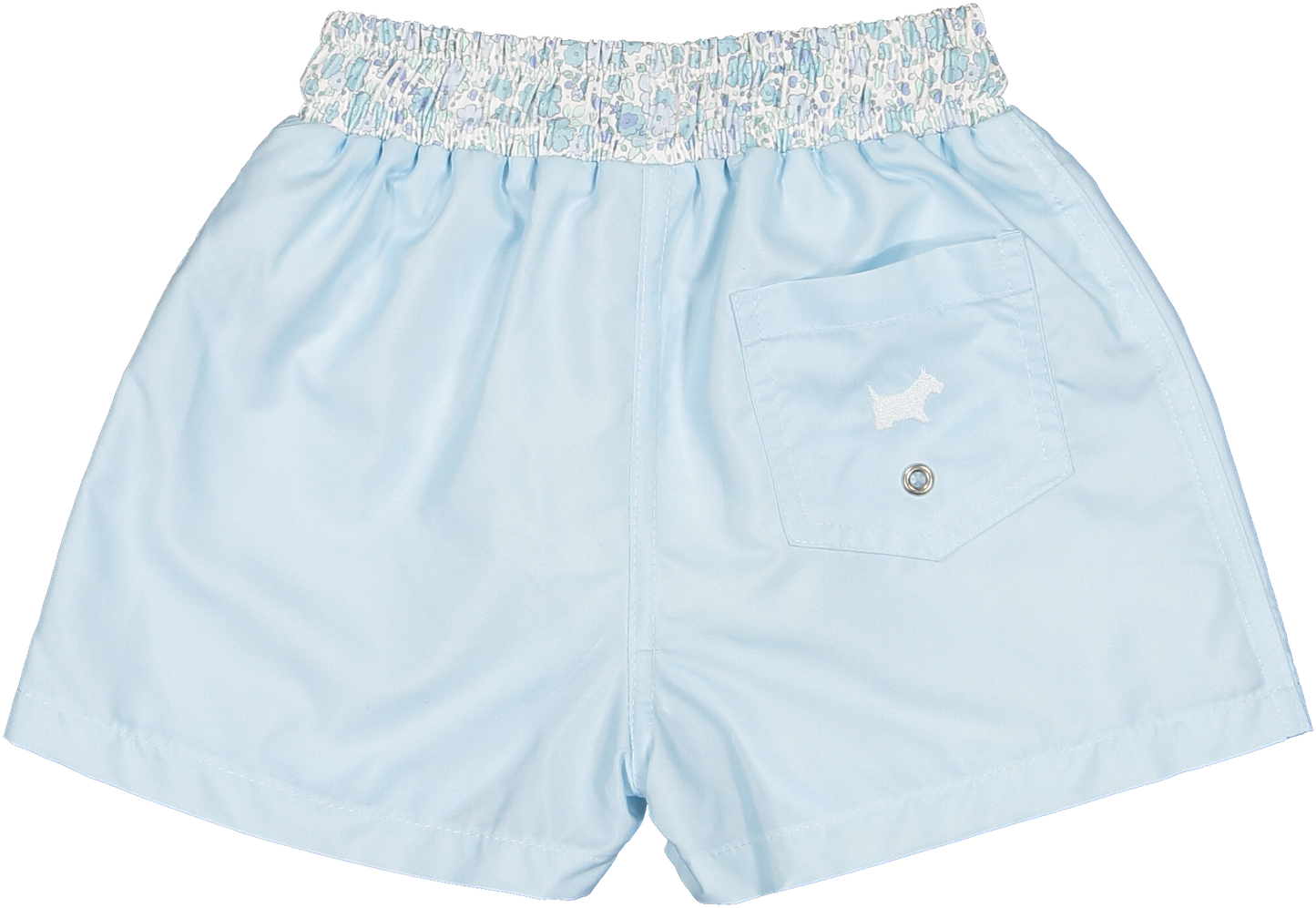 Ditsy Blue Floral Swim Trunks