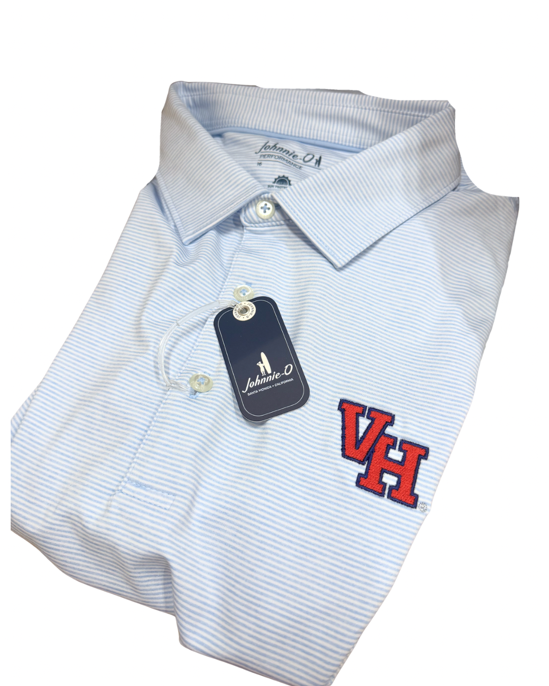 VH Logo Lyndonn Performance Polo, Light Blue