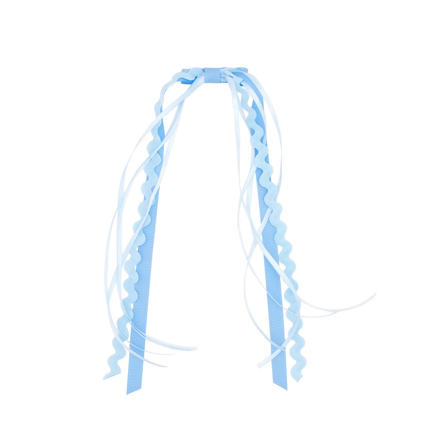 Ric Rac & Grosgrain Streamer Bow, 3 Color Options