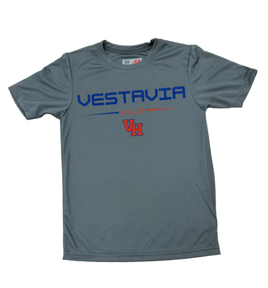 Vestavia Hills VH Performance Tee, Graphite