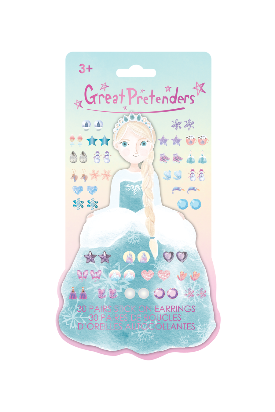Frosty Sister Stick On Earrings