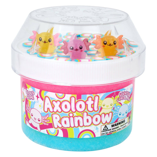 Axolotl Rainbow - Cloud Textured Slime