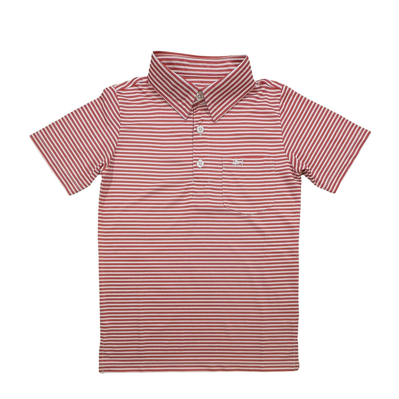 Inshore Performance Polo - Red Stripe