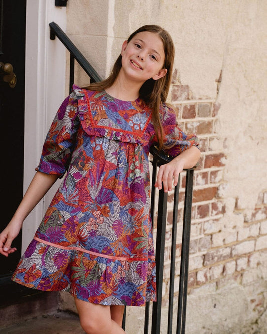 Blair Dress, Burgundy Rose