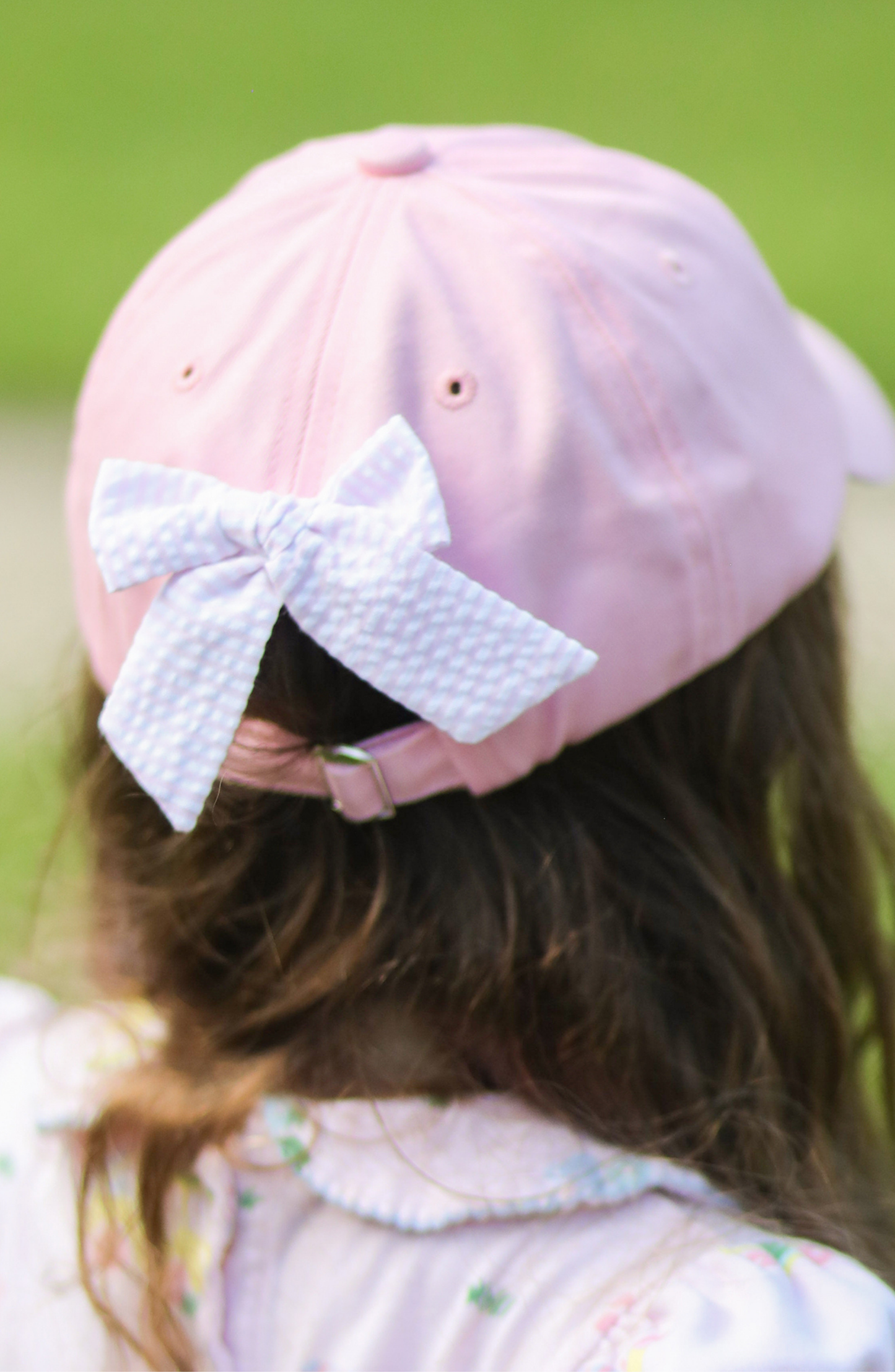 Rainbow Golf Cart Bow Baseball Hat (Youth)