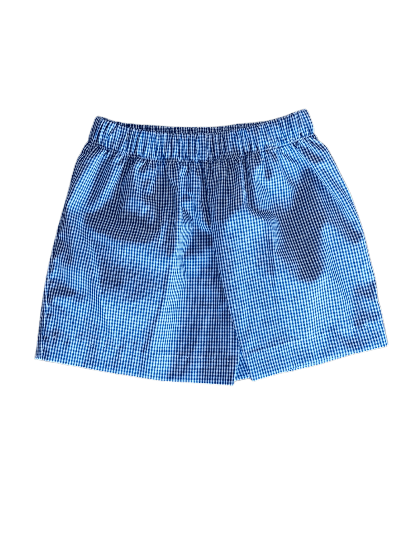 Royal Gingham Pull-On Shorts