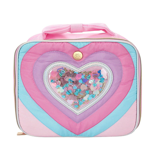 "Taylor" Quilted Hearts Confetti Lunchbox